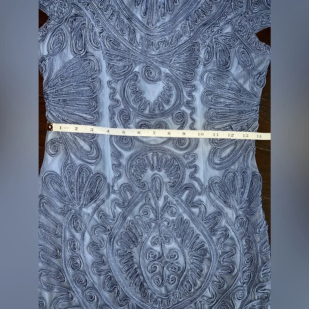 JS Collections Mesh Cocktail Dress